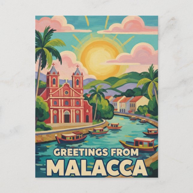 Postal Malaca  Malasia (Anverso)