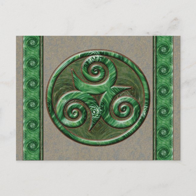 Postal Malachite Triskel (Anverso)