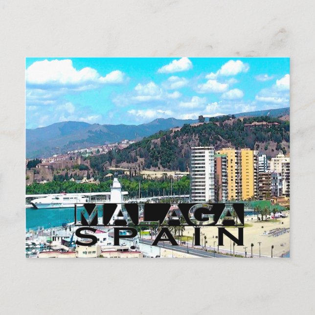Postal Málaga (Anverso)