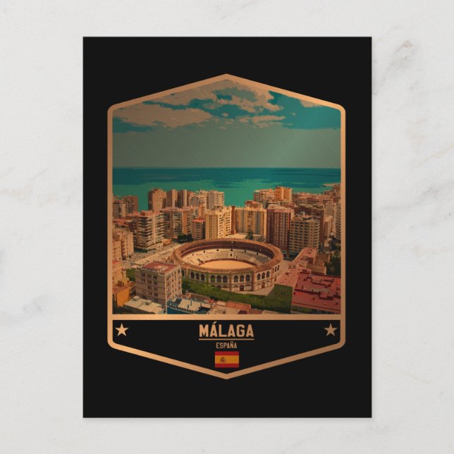 Postal Málaga (Anverso)