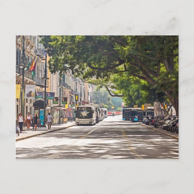 Postal Málaga. #16. (Anverso)