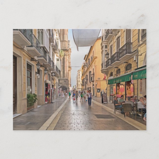 Postal Málaga. #25. (Anverso)