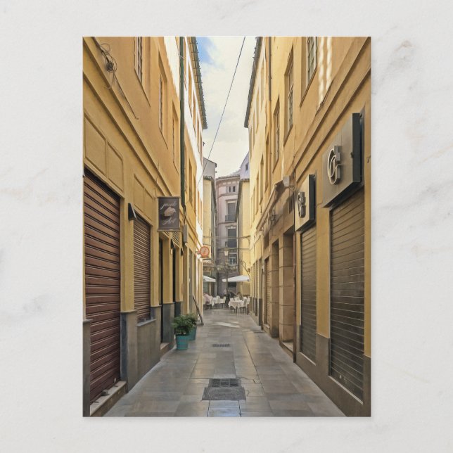 Postal Málaga. #7. (Anverso)