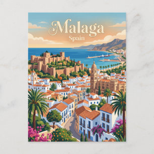 Postal Málaga, España