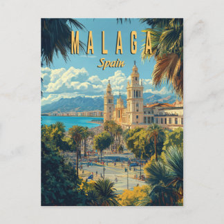 Postal Málaga - Sol, Mar y Encanto Español