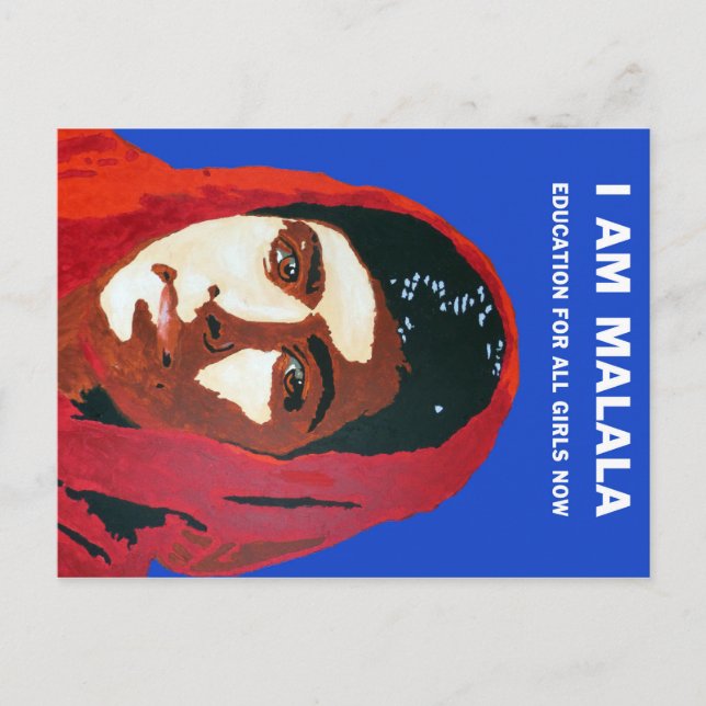 POSTAL MALALA YOUSAFZAI (Anverso)