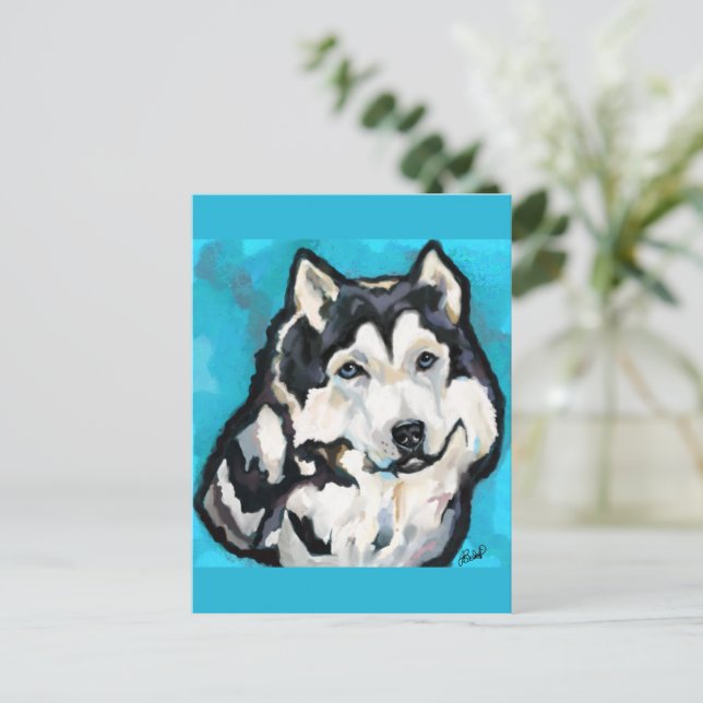 Postal Malamute de Alaska (Anverso de pie)