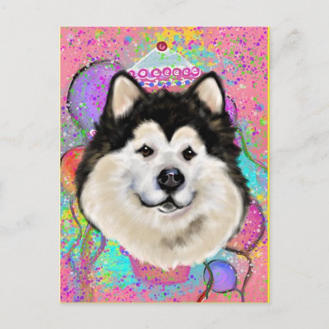 Postal Malamute de Alaska     (Anverso)