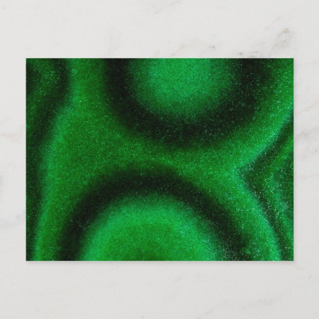 Postal Malaquita circular verde (Anverso)
