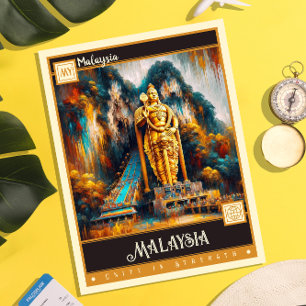 Postal Malasia   Pintura de época