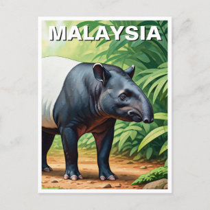 Postal Malasia: Tapir malayo