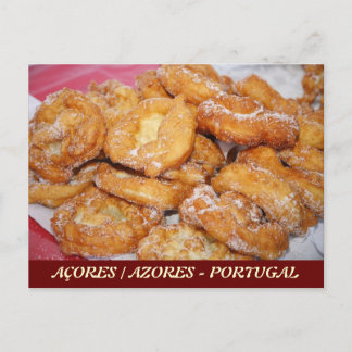 Postal Malassadas azoríes