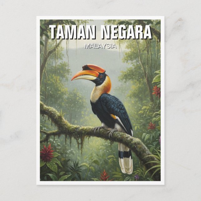 Postal Malaysia Taman Negara Hornbill (Anverso)