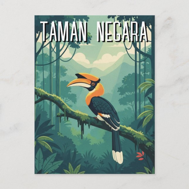Postal Malaysia Taman Negara Hornbill (Anverso)