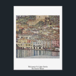 Postal Malcesine En El Lago Garda Por Gustav Klimt<br><div class="desc">Malcesine En El Lago Garda Por Gustav Klimt.

Malcesine En La Obra Maestra Del Lago Garda Por Gustav Klimt.

 Gustav Klimt: Pintor Simbolista Austriaco Y Uno De Los Miembros Más Destacados Del Movimiento De Secesión De Viena. Sus Principales Trabajos Incluyen Pinturas,  Murales,  Esbozos Y Otros Objetos De Arte.</div>