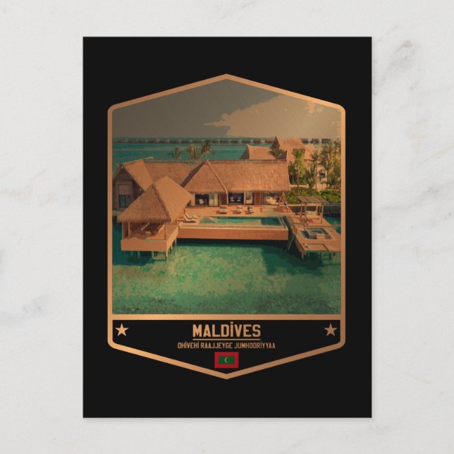 Postal Maldivas (Anverso)