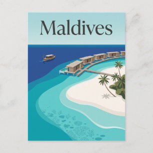 Postal Maldivas Océano Índico