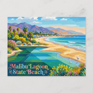 Postal Malecón Estatal de la Laguna de Malibú California
