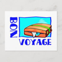 Maleta para carga llena de equipaje: "¡Bon Voyage!