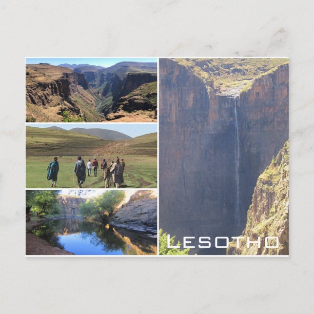 Postal maletsunyane semonkong (Anverso)