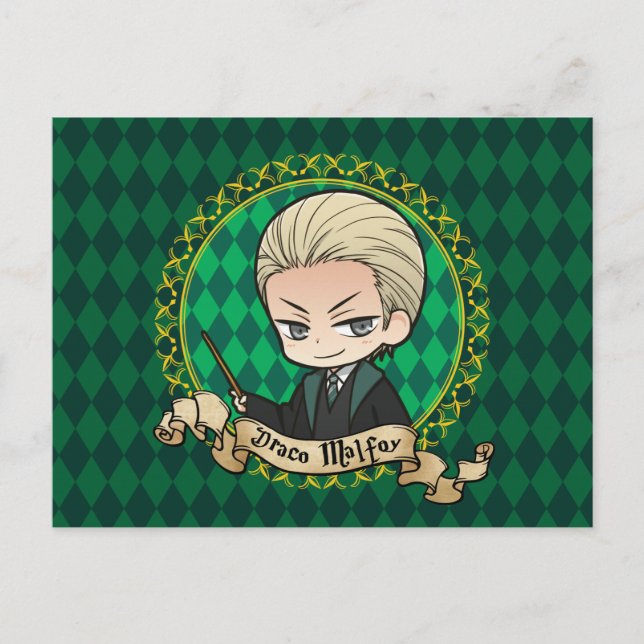Postal Malfoy de Anime Draco (Anverso)