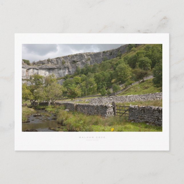 Postal Malham Cove (Anverso)