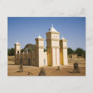 Postal Malí, Bamako. Mezquita, Bamako-Djenne Road