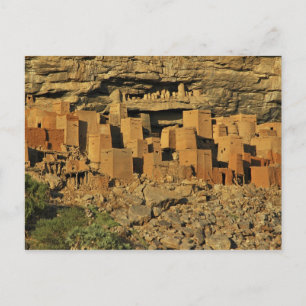 Postal MALI, tierras Dogon. Tellem maliense tradicional