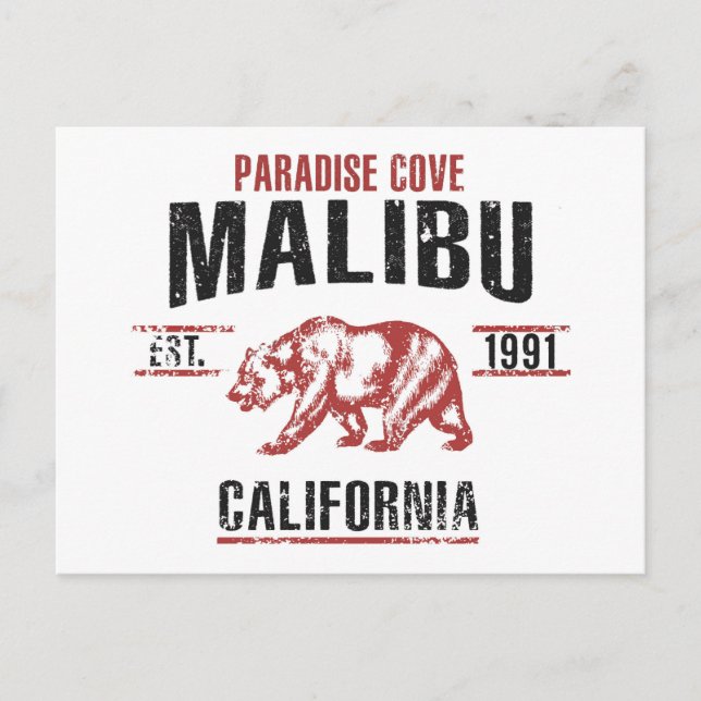 Postal Malibu (Anverso)