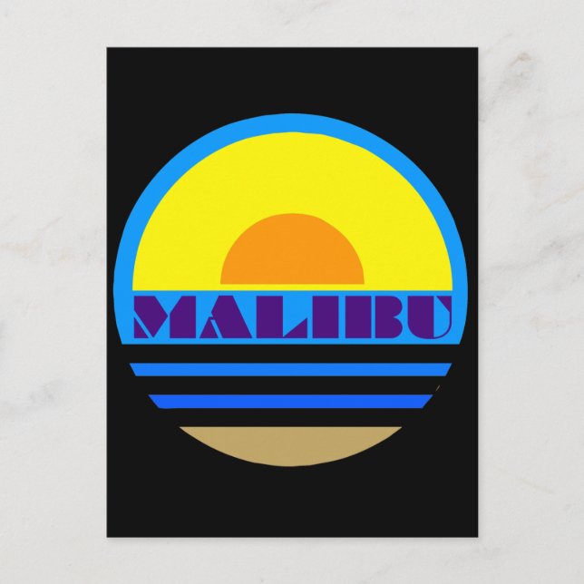 POSTAL MALIBU (Anverso)