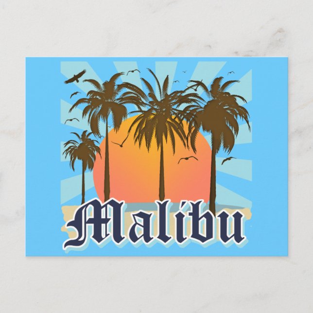 Postal Malibu Beach California (Anverso)