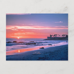 Postal Malibu, CA, hermosa fotografía panorámica,