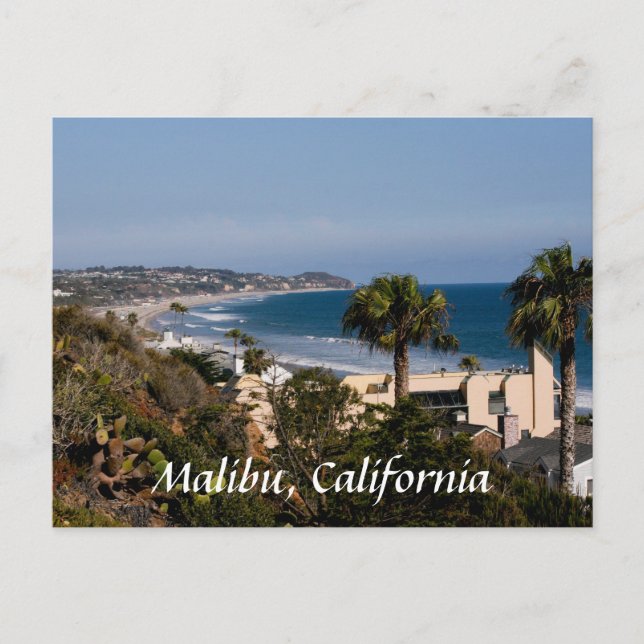 Postal Malibu, California (Anverso)