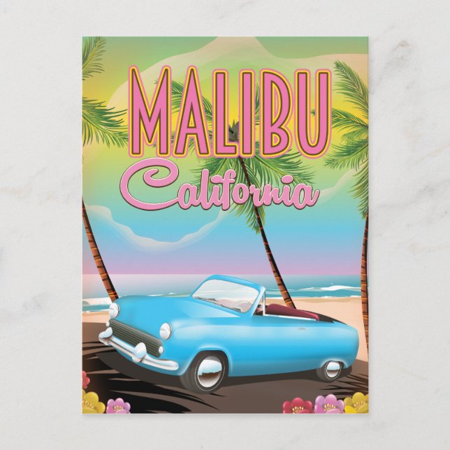 Postal Malibu California (Anverso)