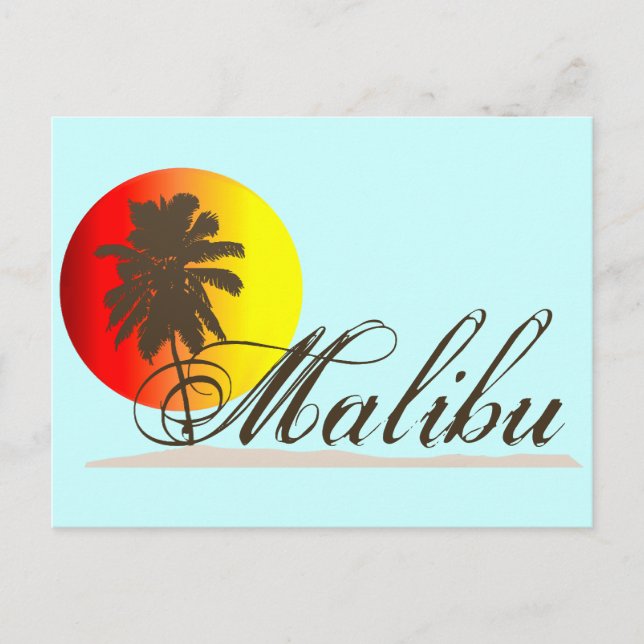 Postal Malibu California Souvenir (Anverso)