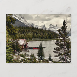 Postal Maligno Boat Lake Shed Jasper Parque Natn'l Postca