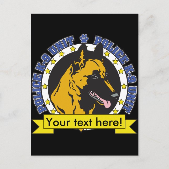 Postal Malinois belga K9