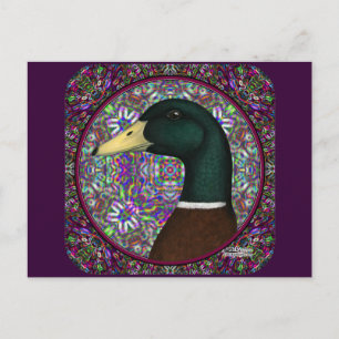Postal Mallard Drake Mosaic Circle