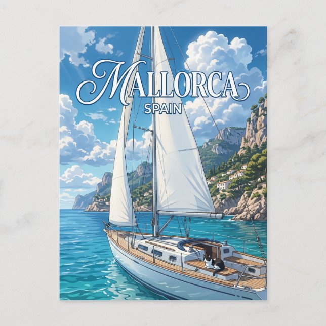 Postal Mallorca España (Anverso)