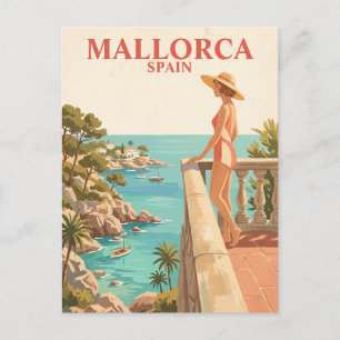 Postal Mallorca España Viaje Antiguo Costa Española