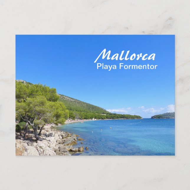 Postal Mallorca, Playa Formentor - Postcard (Anverso)