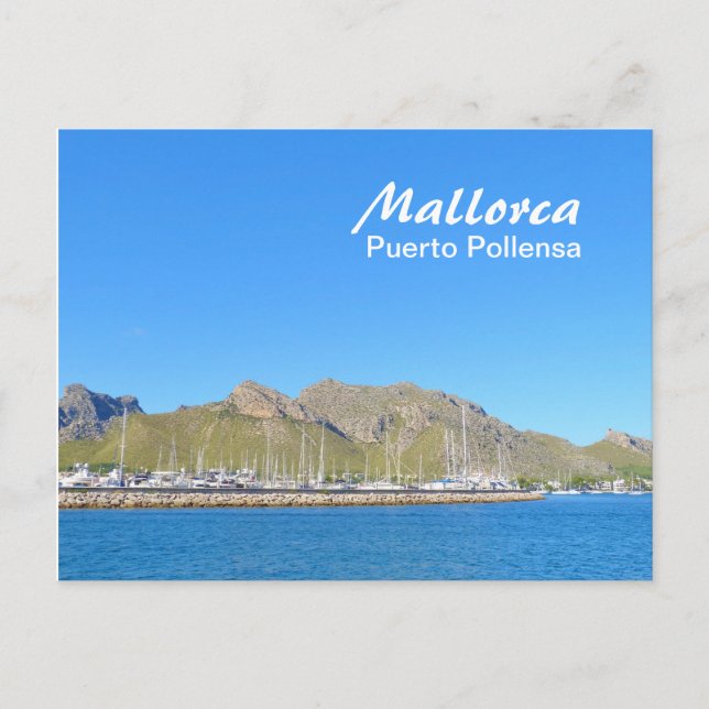 Postal Mallorca, Puerto Pollensa - Postcard (Anverso)
