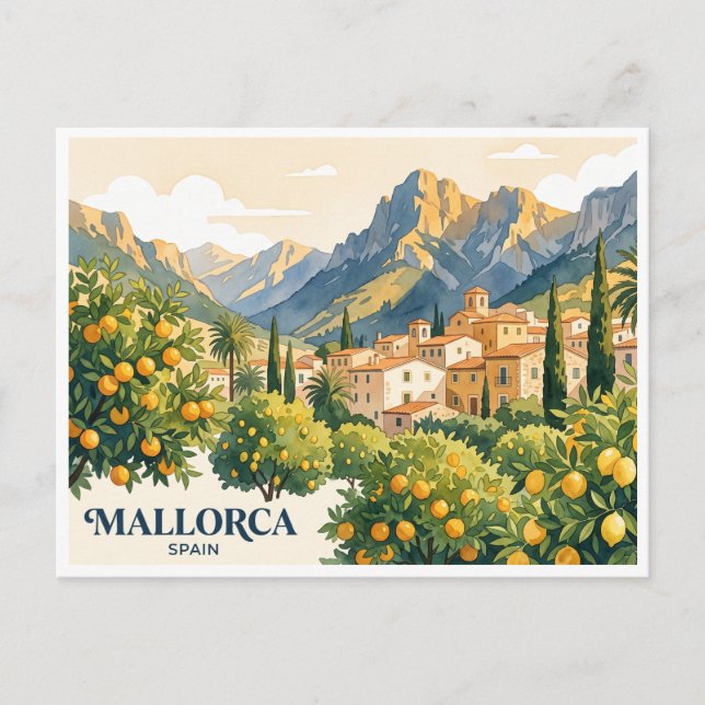 Postal Mallorca Sóller España (Anverso)