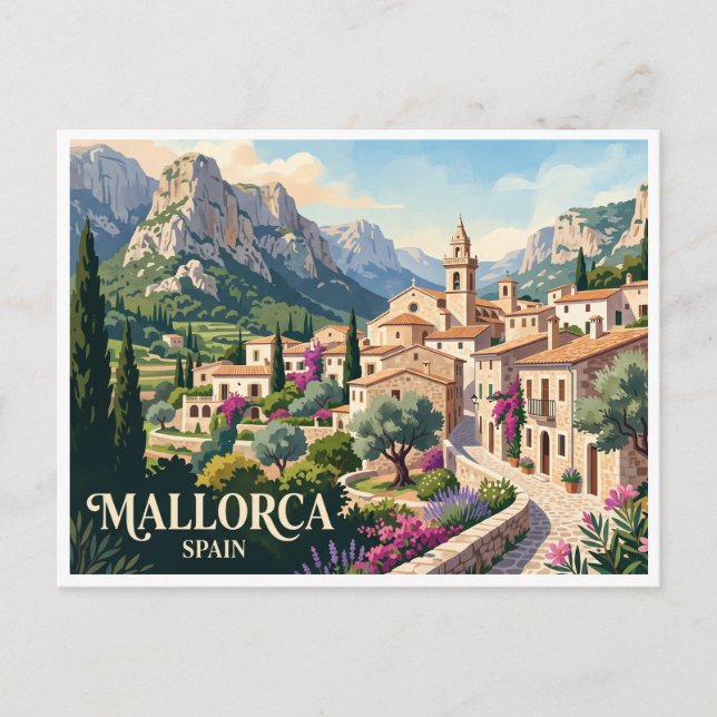 Postal Mallorca Valldemossa España (Anverso)