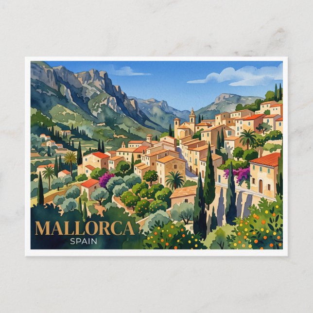 Postal Mallorca Valldemossa España (Anverso)