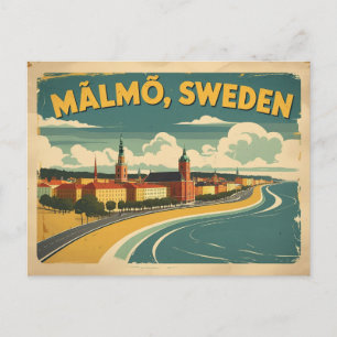 Postal Malmo Suecia la moderna joya costera