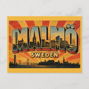 Postal Malmö Suecia Turning Torso y casco antiguo