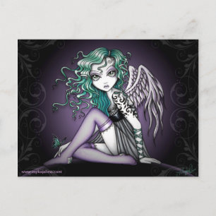 Postal Malory Cute Little Tattoo Angel Postcard
