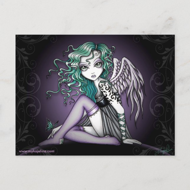 Postal Malory Cute Little Tattoo Angel Postcard (Anverso)