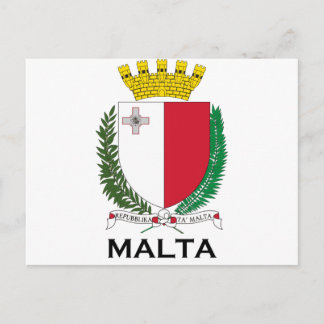 Postal MALTA - emblema/escudo de armas/símbolo/bandera